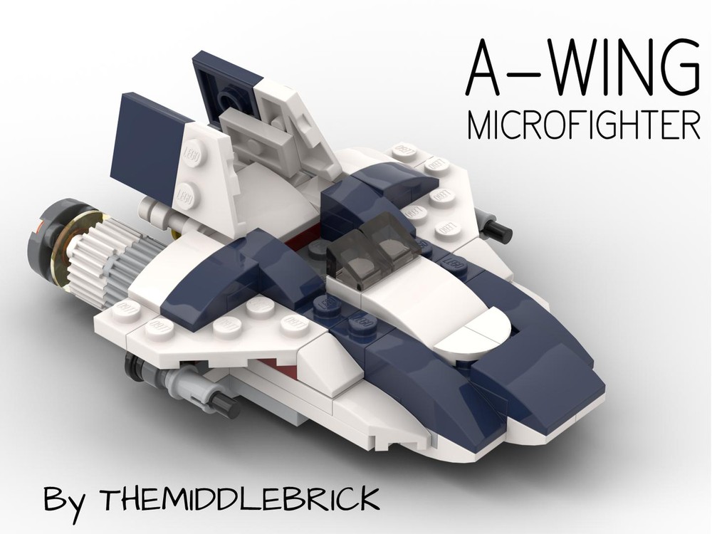 Lego Blue Squadron A-Wing microfighter