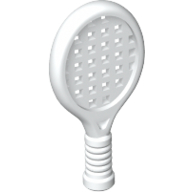 Lego Sports Tennis Racket - Round Holes / White