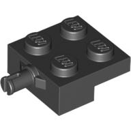 Lego Plate Special 2 x 2 with Wheel Holder / Black