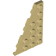 Lego Wedge Plate 6 x 4 Left / Tan
