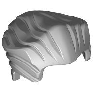 Lego Hair Swept Back with Widow's Peak [Plain] / Light Bluish Gray