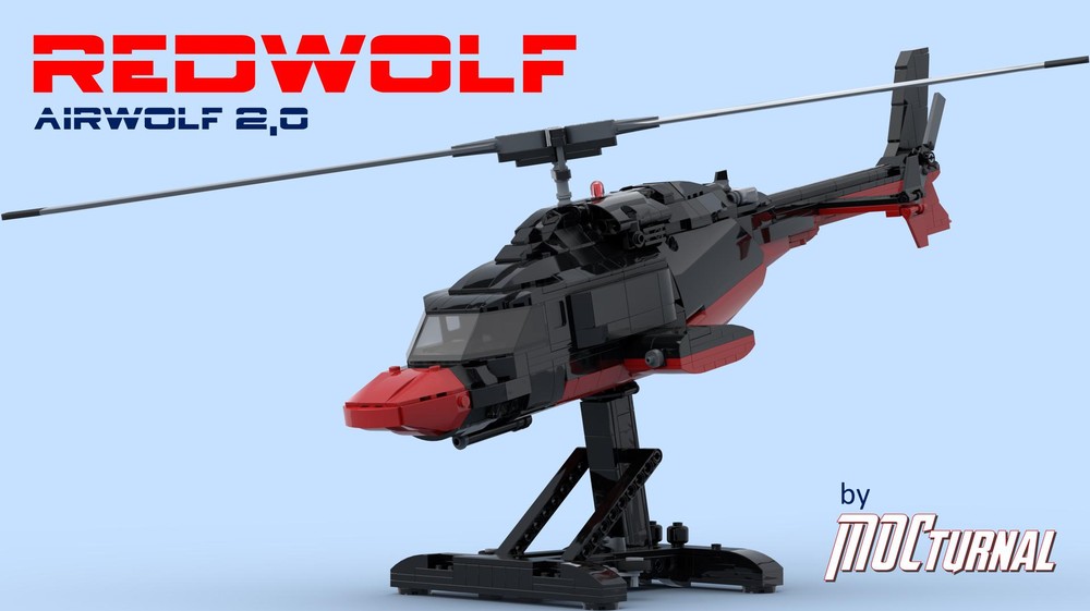 Lego MOCturnal AIRWOLF series: REDWOLF