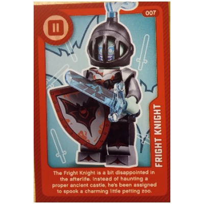 Lego Trading Card, Create the World Living Amazingly - Fright Knight