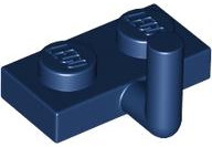 Lego Plate, Modified 1 x 2 with Bar Arm Up (Horizontal Arm 5mm) / Dark Blue