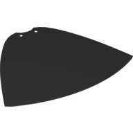 Lego Large Figure Cape, 2 Holes / Black