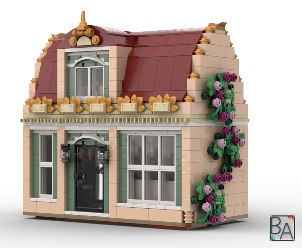 Lego Cafe Fleur V2 2nd Floor & Roof