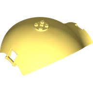 Lego Panel Curved Tapered with Bars at Each End / Bright Light Yellow