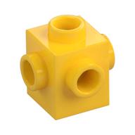 Lego Brick Special 1 x 1 Studs on 4 Sides / Yellow