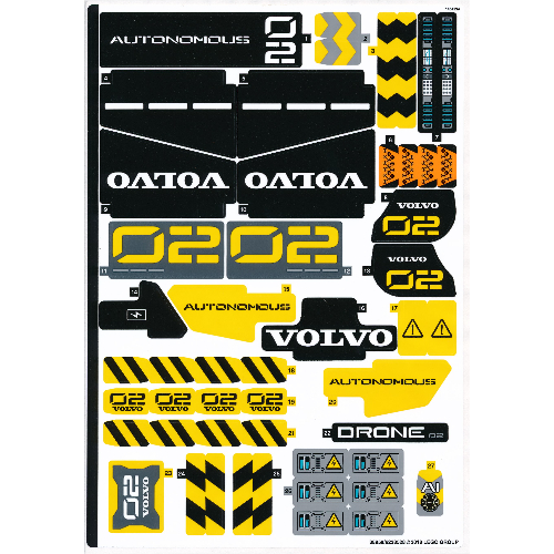 Lego Sticker Sheet for Set 42081-1 / [No Color/Any Color]