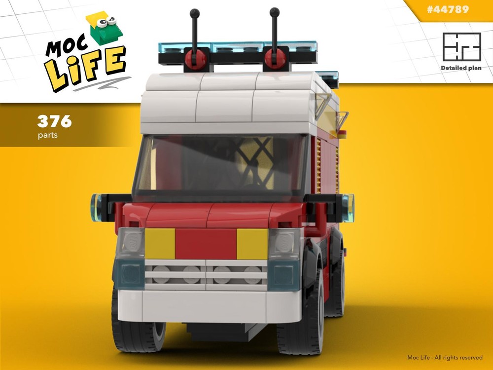 Lego Renault Master VSAV France fire emergency