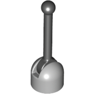 Lego Lever Small Base with Black Lever / Light Bluish Gray