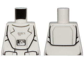 Lego Torso SW First Order Snowtrooper Armor Pattern / White