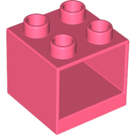Lego Duplo Cabinet 2 x 2 x 1.5 / Coral