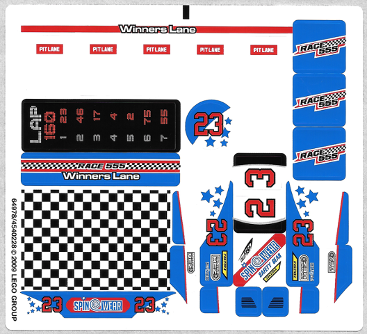 Lego Sticker Sheet 1 for Set 8125-1