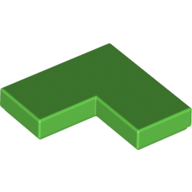 Lego Tile 2 x 2 Corner / Bright Green