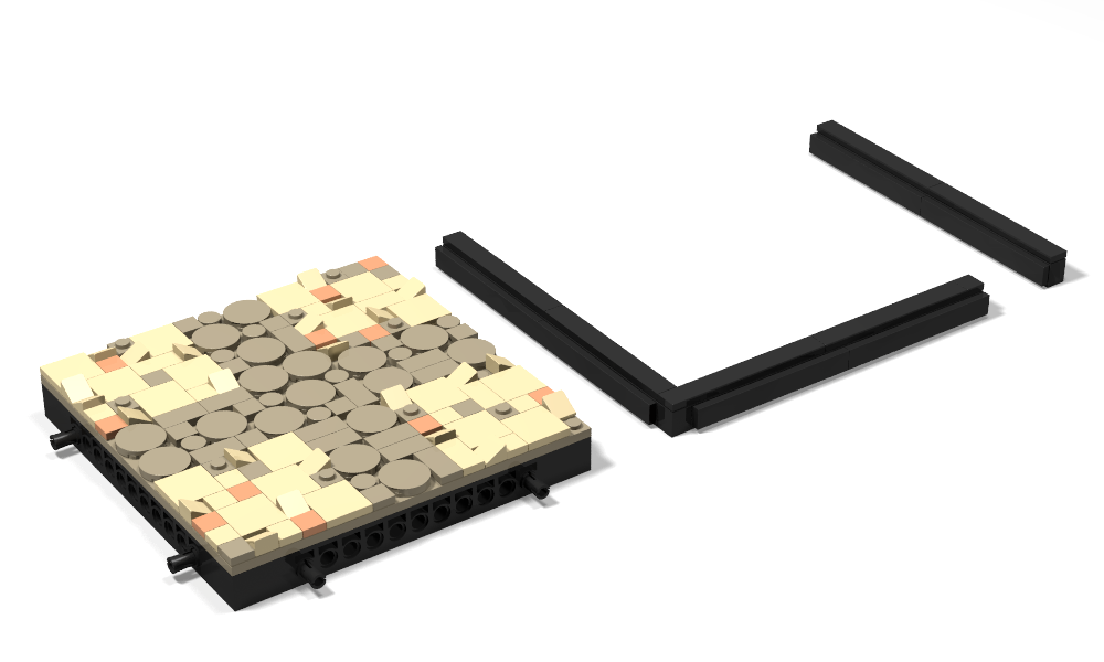 Lego Ryloth terrain - pathway intersection and borders