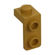 Lego Bracket 1 x 1 - 1 x 2 / Pearl Gold