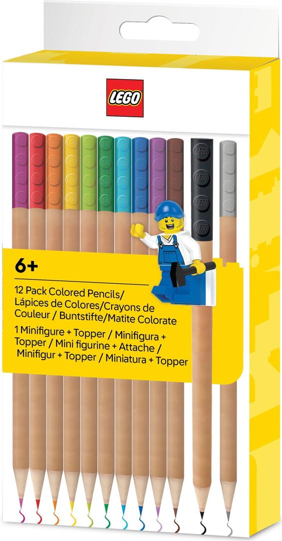 Lego Coloured Pencils with Topper