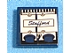 Lego Tile 2 x 2 with Engine Block and 'Stafford' Pattern Model Right Side (Sticker) - Set 8636 / Dark Blue