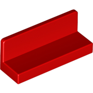 Lego Panel 1 x 3 x 1 / Red