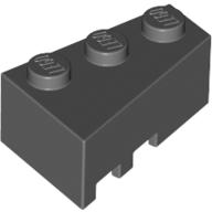 Lego Brick Wedged, Angled 3 x 2 Right / Dark Bluish Gray