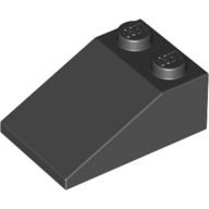 Lego Brick Sloped 33° 3 x 2 / Black