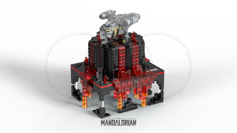 Lego Micro Diorama : Razor Crest Mustafar Concept