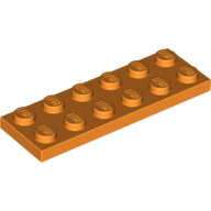 Lego Plate 2 x 6 / Orange