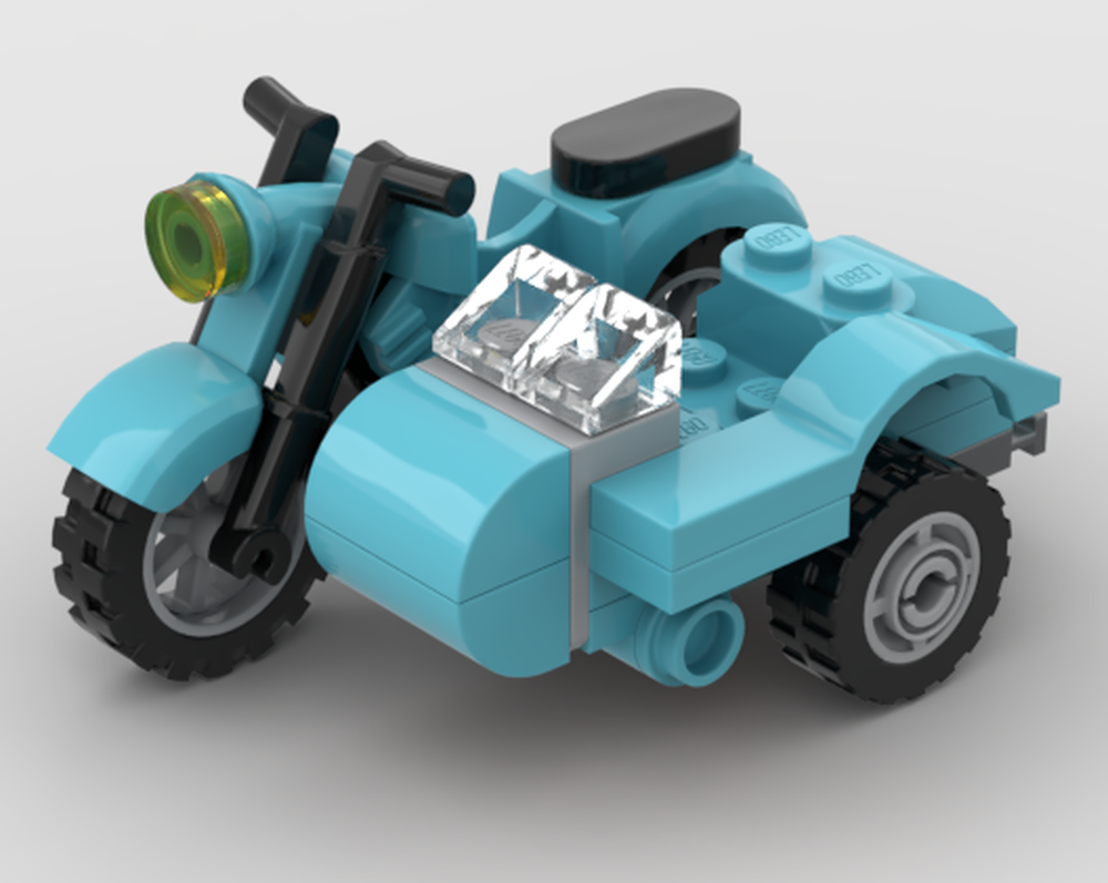 Lego Motorcycle with Sidecar