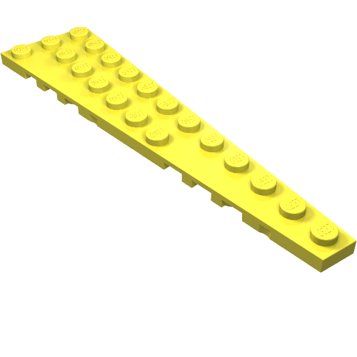 Lego Wedge Plate 12 x 3 Right / Bright Light Yellow