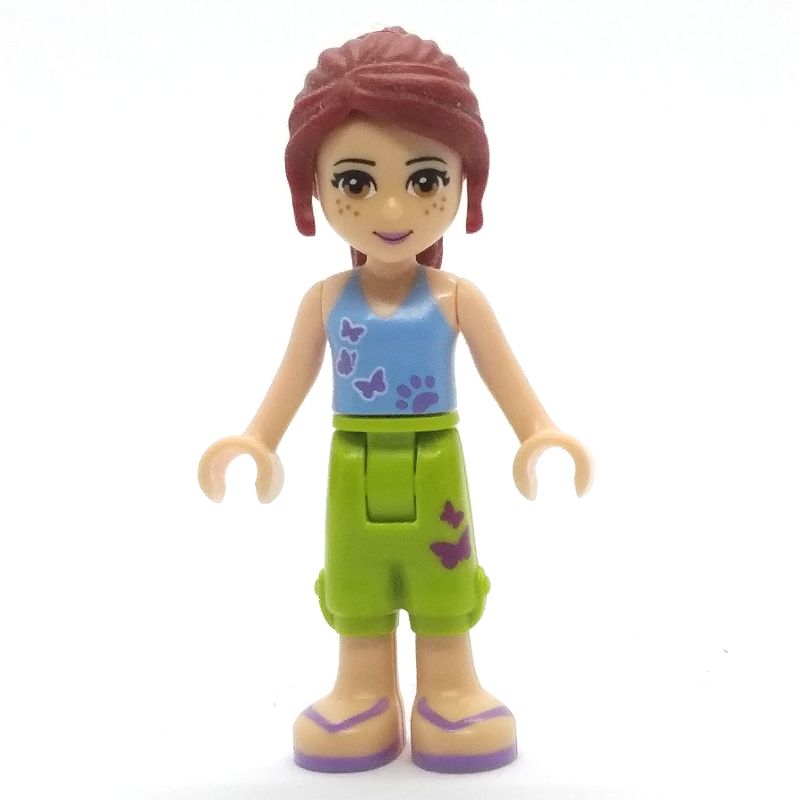 Lego Mia - Medium Blue Top, Lime Shorts