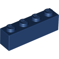 Lego Brick 1 x 4 / Dark Blue