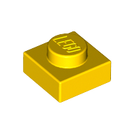 Lego Plate 1 x 1 / Yellow