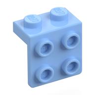 Lego Bracket 1 x 2 - 2 x 2 / Bright Light Blue