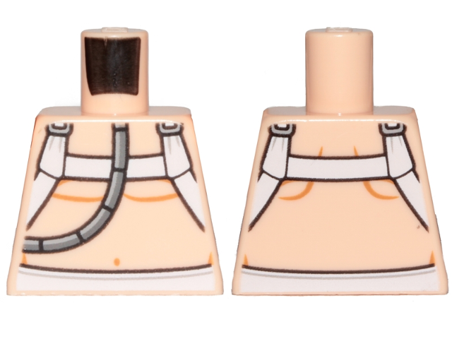 Lego Torso SW Luke Bacta Tank Pattern 2 / Light Nougat