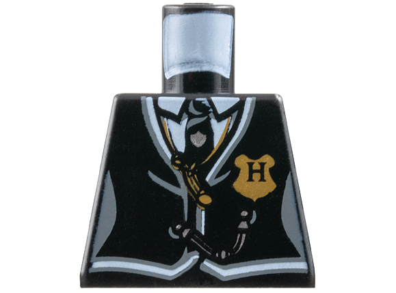 Lego Torso Harry Potter Suit and Tie Women's with Hogwarts Shield Pattern / Black