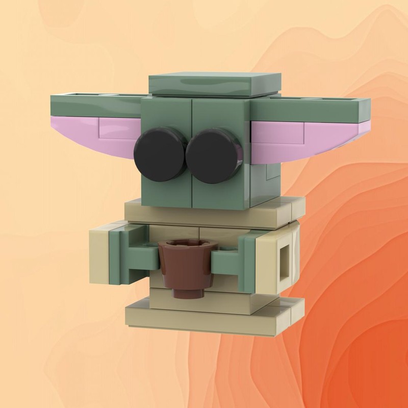 Lego Baby Yoda Drinking Soup