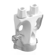 Lego Lower Body, Ghost with White Pattern / Trans-Clear