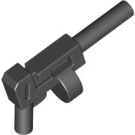 Lego Weapon Gun [Automatic Long Barrel and Round Magazine] / Black
