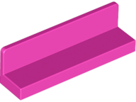 Lego Panel 1 x 4 x 1 / Dark Pink