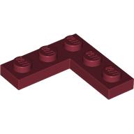 Lego Plate 3 x 3 Corner / Dark Red
