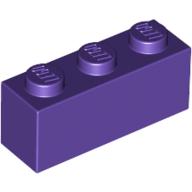 Lego Brick 1 x 3 / Dark Purple