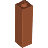 Lego Brick 1 x 1 x 3 / Dark Orange