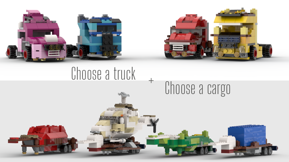 Lego 11005 : 4 + 4 Truck and Cargo design