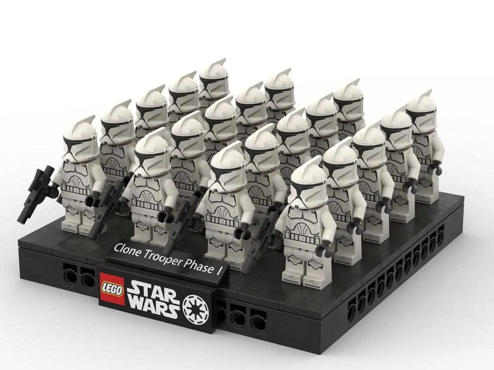 Lego 20 Minifigures Stand