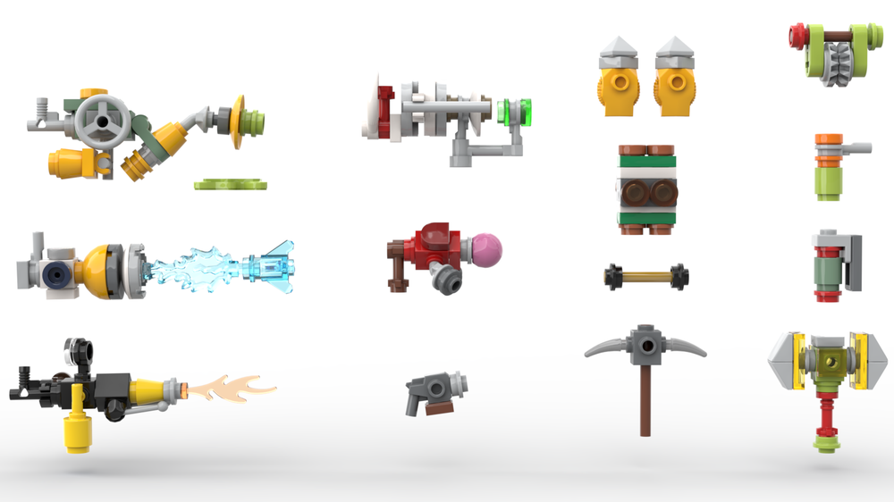 Lego Deep Rock Galactic Driller Weapons (Driller Not Included)
