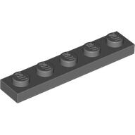 Lego Plate 1 x 5 / Dark Bluish Gray