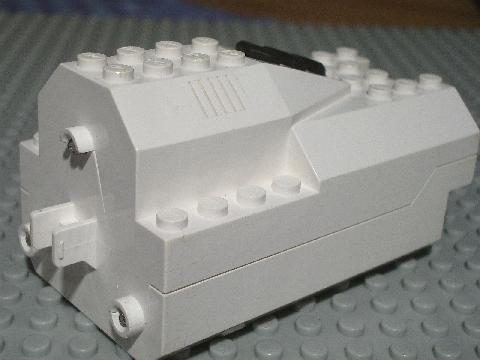 Lego Electric, Light & Sound Rocket Engine, Battery Box with White Cover (no pattern)