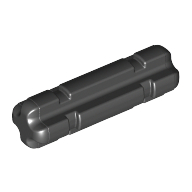 Lego Technic Axle 2 Notched / Black