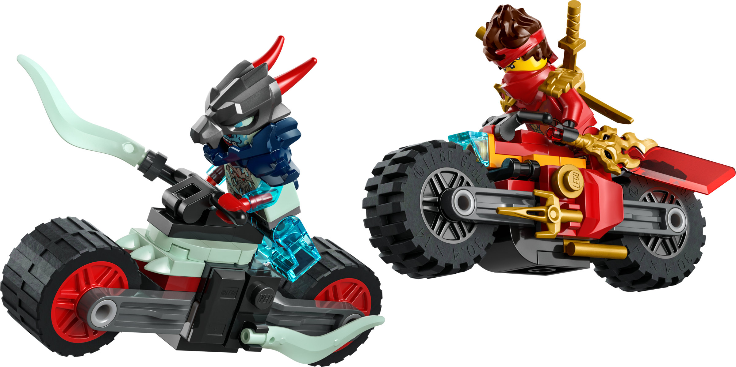 Lego Kai's Motorcycle Speed Race